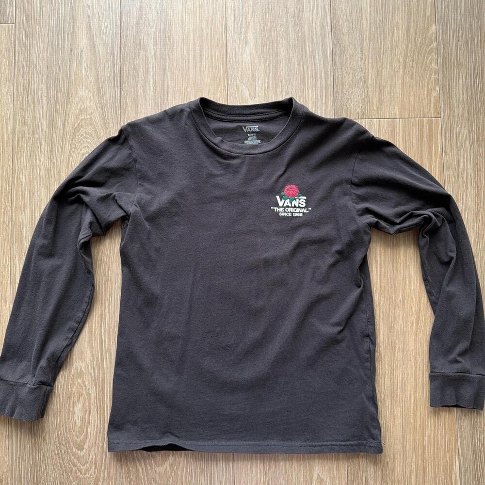 Vans black rose graphic tee Size M - Picture 4 of 4